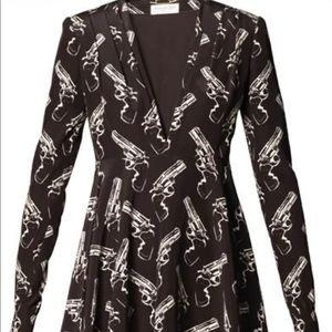 YSL Saint Laurent Paris Gun Pop Dress Sz 38